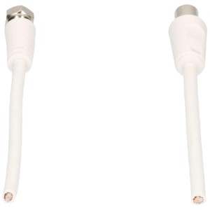 Câble de connexion SAT Schwaiger blanc, 1,5 m, pour connexion d'antenne.