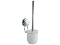 MSV WC-Bürste mit Halter und Saugnapf Chromstahl Weiss