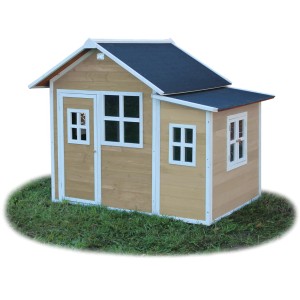 EXIT Loft 150 cabane en bois naturelle avec toit étanche et extension.