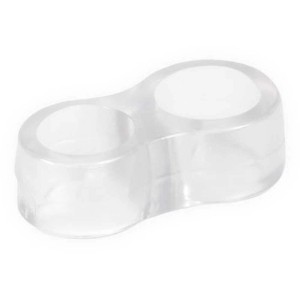 Paracolpo per porta trasparente in plastica, set da 4, protegge dai danni della maniglia.