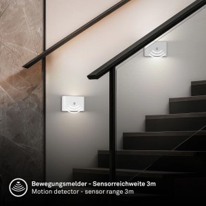 Briloner® Akku-Wandleuchte Chet Weiss (HxBxT) 6,5 x 9,5 x 16 cm / 3 W / 280 lm