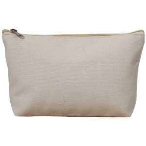 Trousse de toilette en coton naturel (25x15x5 cm) à personnaliser.