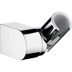 Hansgrohe Support de douchette Porter Vario chromé pour montage mural, pour flexibles de douche.