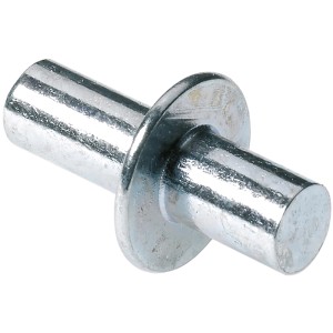 Supporto per ripiano Hettich, Ø 5 mm, acciaio zincato per mensole.