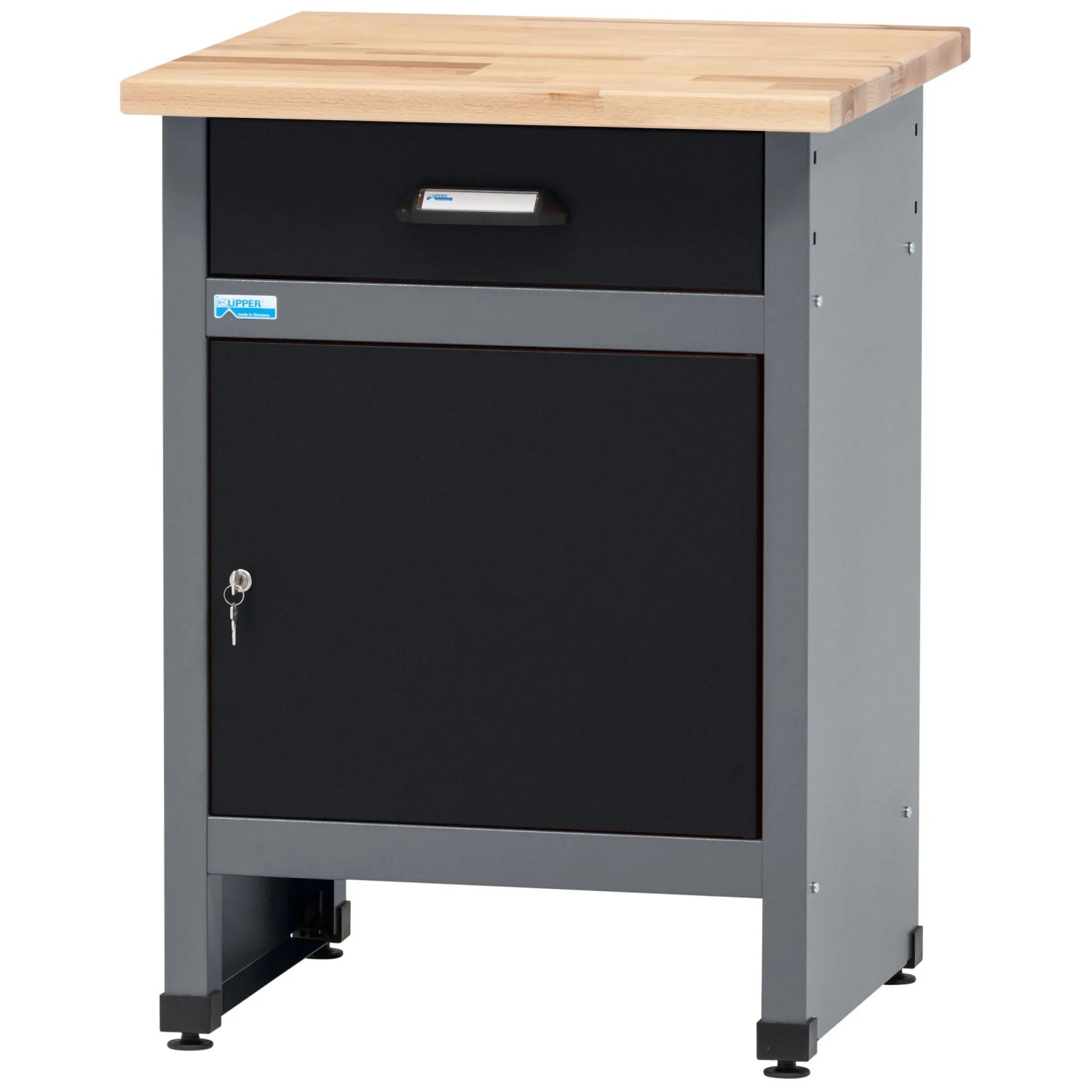 Küpper Werkbank 12879 – 170x60x84 Cm, 9 Schubladen, 1 Tür, 300 Kg Traglast, Buchenholzplatte – Made In Germany