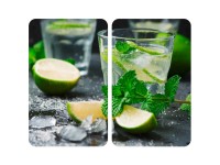 Wenko Glasabdeckplatten Universal Mojito 30 x 52 cm / 2er-Set
