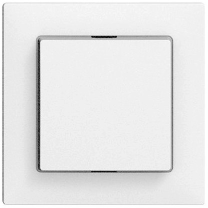 Feller Druckschalter Frontplatte EdizioDue Weiss