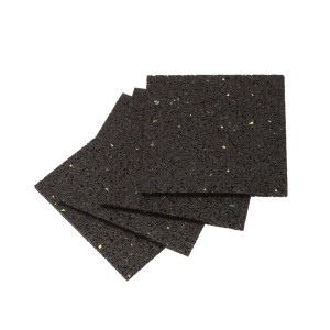 Tapis antidérapants Conacord, 4 pièces, granulés de caoutchouc, 10 cm, noir, pour sécuriser le chargement.