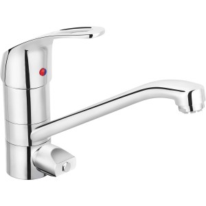 Mitigeur de cuisine baliv KI-1182 chromé avec raccordement pour lave-vaisselle ou lave-linge.