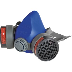 Masque à double filtre LUX A1, respirateur avec deux filtres pour gaz et vapeurs organiques.