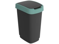 Rotho Swingeimer Twist Anthrazit-Grün 25 l