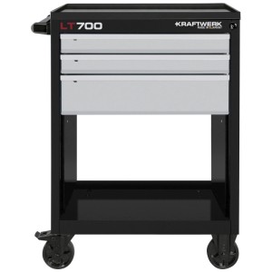 Kraftwerk Chariot d'atelier LT700 avec 3 tiroirs, robuste et mobile.