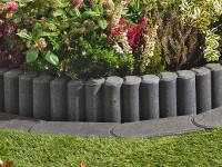 Kann Rundpalisaden Anthrazit 2er-Element