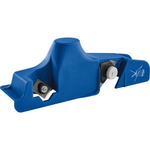 Rabot à bordures LUX bleu pour des bords d'extrémité précis sur les plaques de plâtre.