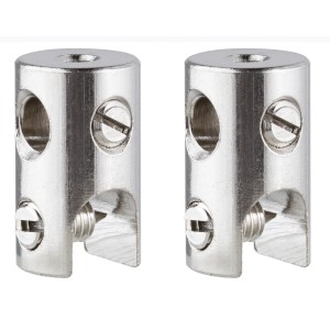 Serre-câble Paulmann pour systèmes de câbles 12V, aspect chromé, accessoires pour systèmes de rails.