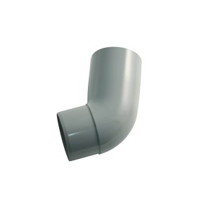 Curva per pluviale Marley grigia 67 gradi DN 105 in plastica per grondaie.