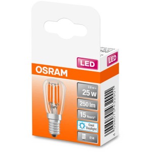 Osram LED Speziallampe T26 Filament E14, kaltweiß, 25W, 250lm im Karton.
