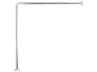 MSV Eck-Duschstange Edelstahl 80 x 80 cm MSV Eck-Duschstange Edelstahl 80 x 80 cm