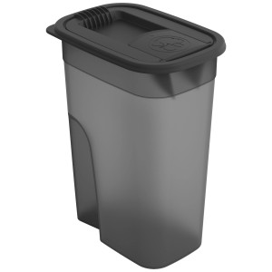 Rotho Tierfutter Schüttbox Flo, 4,1 l, schwarz. Futterbox für Hunde-, Katzen- oder Vogelfutter.