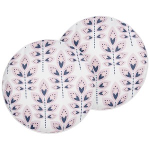 Beliani Cuscini giardino Torretta in poliestere bianco crema Ø 40 cm / set 2