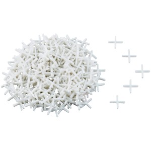 Croisillons pour carrelage LUX, 2 mm, 250 pièces, pour des joints réguliers.