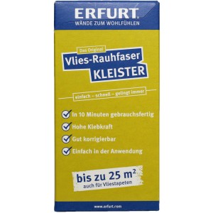 Confezione di colla per carta da parati Erfurt in tessuto non tessuto, 200g, pronta all'uso in 10 minuti, elevata forza adesiva.