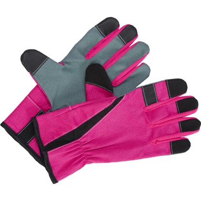 Floristikhandschuh PVC-Benoppung Pink Gr. 9