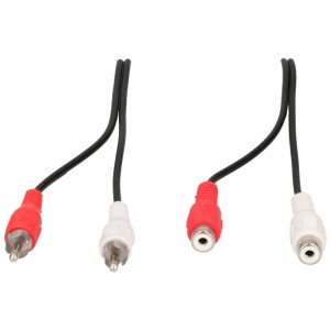 Prolunga Cinch Schwaiger, audio stereo, 5m, nero. Accessorio audio per sistemi hi-fi.