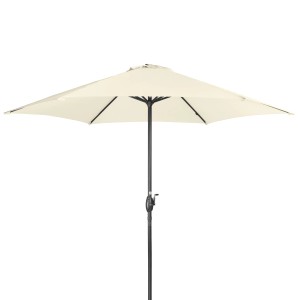 Ombrellone Derby Basic Lift Neo, Ø 286 cm, naturale. Ombrello da sole con meccanismo a manovella.