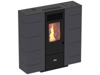 Ecofox Pelletofen Orione 6 Grau gesprenkelt 6,53 kW