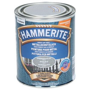 Dose Hammerschlag Rostschutzlack Grau, Metallschutzlack von Hammerite.