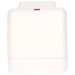 Adaptateur de voyage blanc pour la Grande-Bretagne, Type G, 3 broches, pour prises suisses Type 13.