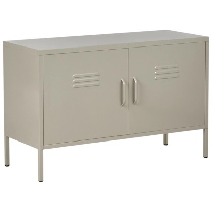 Beliani Armoire de bureau Uria beige clair 65 x 100 x 40 cm