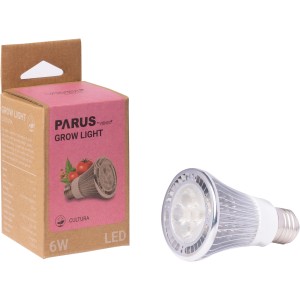 Lampada per piante a LED Parus Cultura 6W E27 con confezione. Lampada di crescita per la coltivazione di piante.