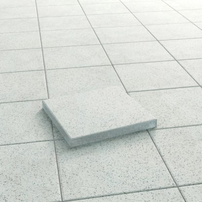 Pannello esterno Milano Bianco 40 x 40 cm / sp. 5 cm