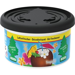 Wunderbaum Duftdose Tropical für Auto, tropischer Duft, bis zu 60 Tage haltbar.