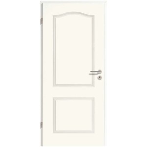 Porta bianca Brillant Classic in stile rustico con due pannelli e bordo squadrato.
