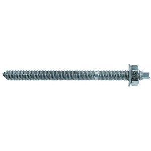 Fischer tassello per calcestruzzo aerato GS M8 x 110 NV, 4 pezzi, tassello con filetto, dado e rondella.