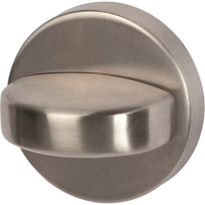 Catenaccio WC in acciaio inox satinato, Ø 52 mm, per porte bagno e WC.