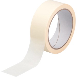Rolle Flachkrepp Klebeband, 33 m x 36 mm, zum Abkleben im Innenbereich.