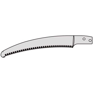 Lama per sega Felco 640/3 per potatori: Lama di ricambio curva con denti affilati.