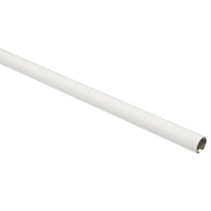 Weiße Gardinia Gardinenstange Chicago mit Innenlauf, Ø 20 mm, 240 cm lang.