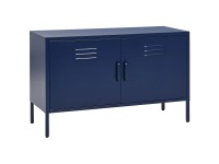 Beliani Büroschrank Uria Metall Marineblau (HxBxT) 65 x 100 x 40 cm Beliani Büroschrank Uria Metall Marineblau (HxBxT) 65 x 100 x 40 cm
