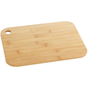 Tagliere Wenko in bambù con foro per manico, marrone, 33x25 cm.