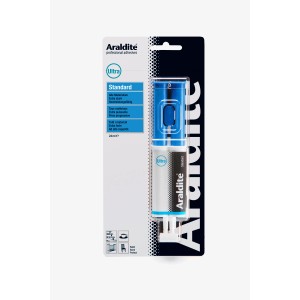 Araldite Standard seringue, 24 ml, colle bi-composante pour collages extra forts.