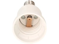 Portalampada di estensione da E14 a E27 Bianco