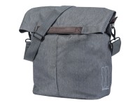 Basil City Shopper Gepäckträger-Seitentasche Grau 14 l