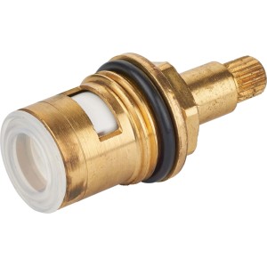 Cartuccia in ottone Ø 40 mm per miscelatore termostatico doccia, ricambio per controllo flusso e temperatura.