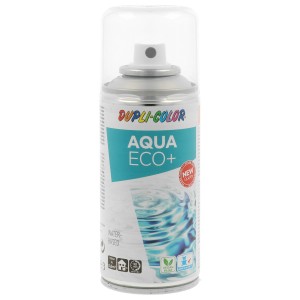 Spray di vernice trasparente opaca Dupli-Color Aqua Eco+, 150 ml, per interni ed esterni.