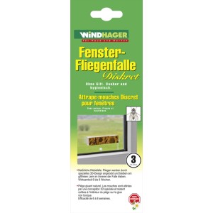 Trappola per mosche da finestra Windhager, protezione discreta a motivi per finestre.
